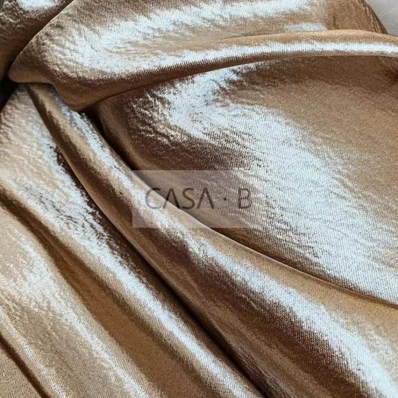 5⭐️CASA B | Adrienne Satin Slip Dress in Champagne gold - Picture 9 of 11